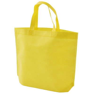 bolsa ecologica con base inferior amarillo